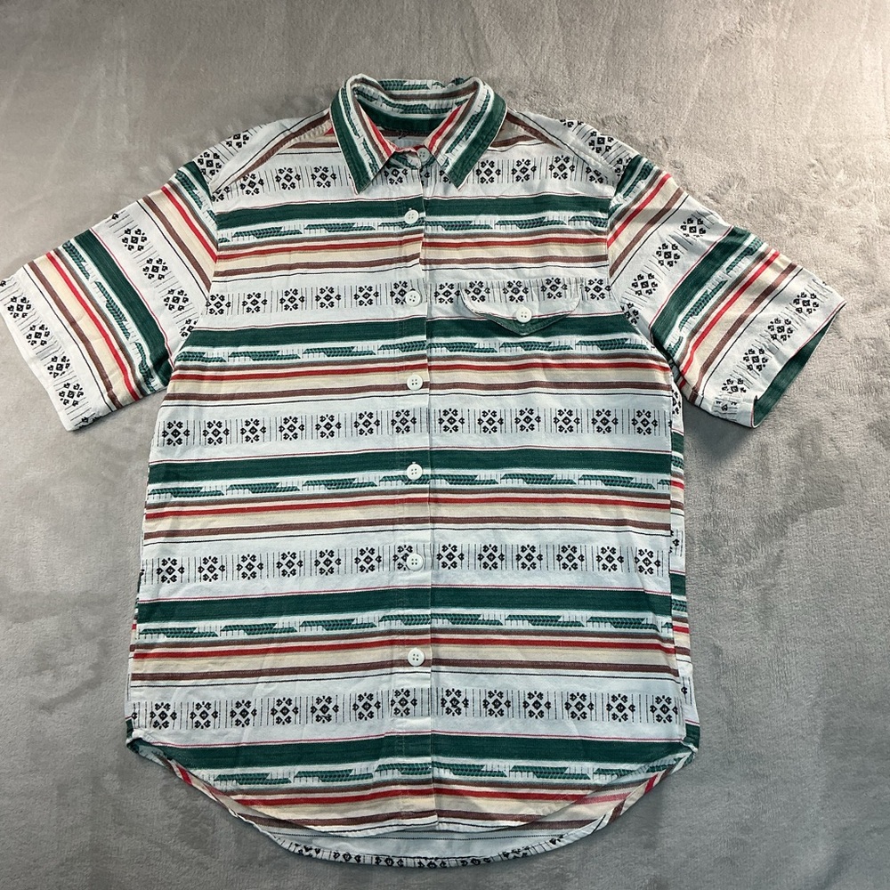Vintage Cabin Creek Medium Men’s Button Down Shirt southwest stripe